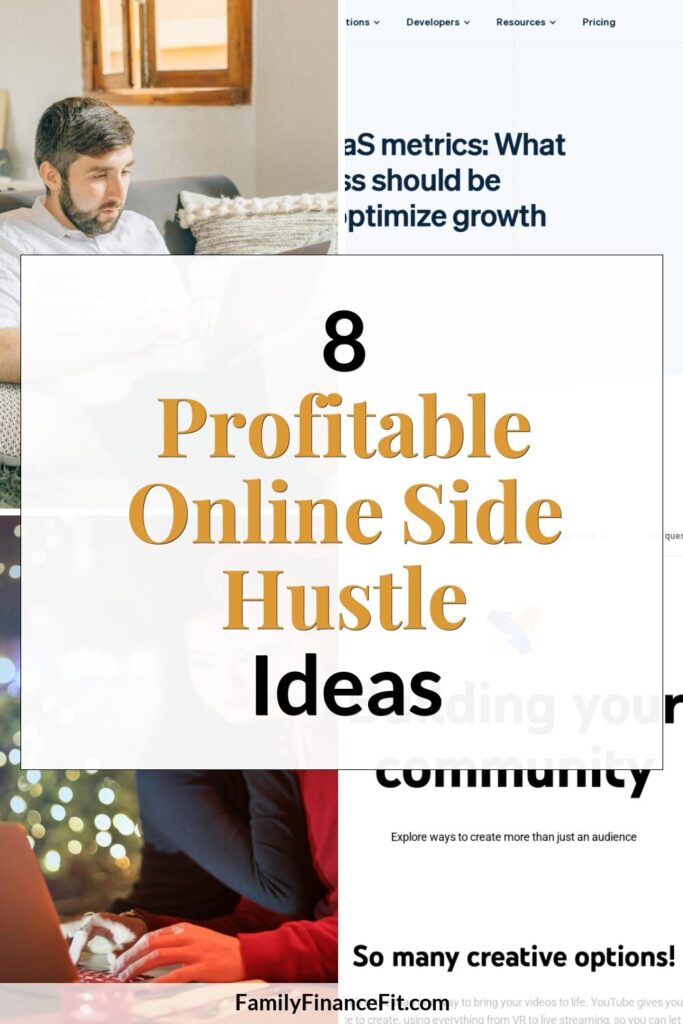 8 Long Term Side Hustle Business Ideas You Can Grow Online Pinterest Pin Image