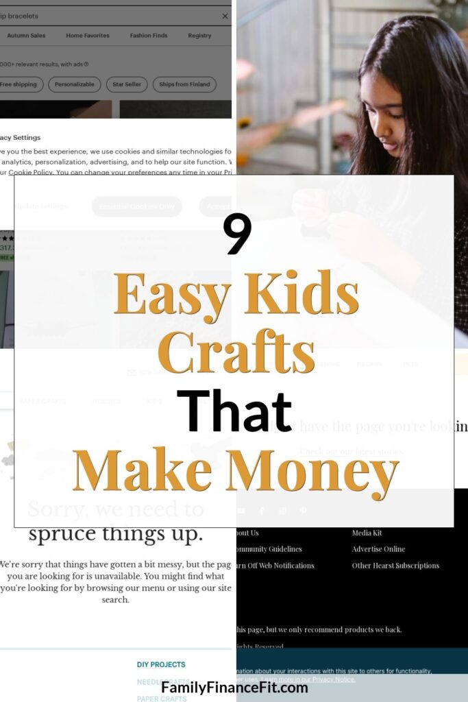 9 Easy Kids Crafts to Sell for Extra Money: Fun Projects That Spark Income Pinterest Pin Image