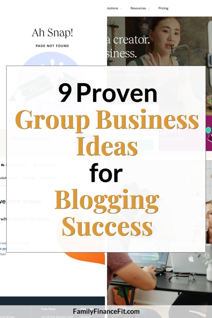 9 Proven Group Business Ideas for Blogging & Online Success Pinterest Pin Image