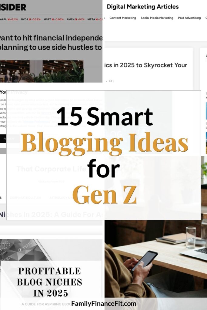 Business Ideas for Gen Z in Blogging & Online Business Pinterest Pin Image