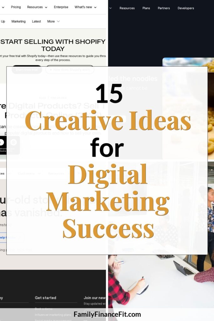 Creative Business Ideas for Digital Marketing Success Pinterest Pin Image