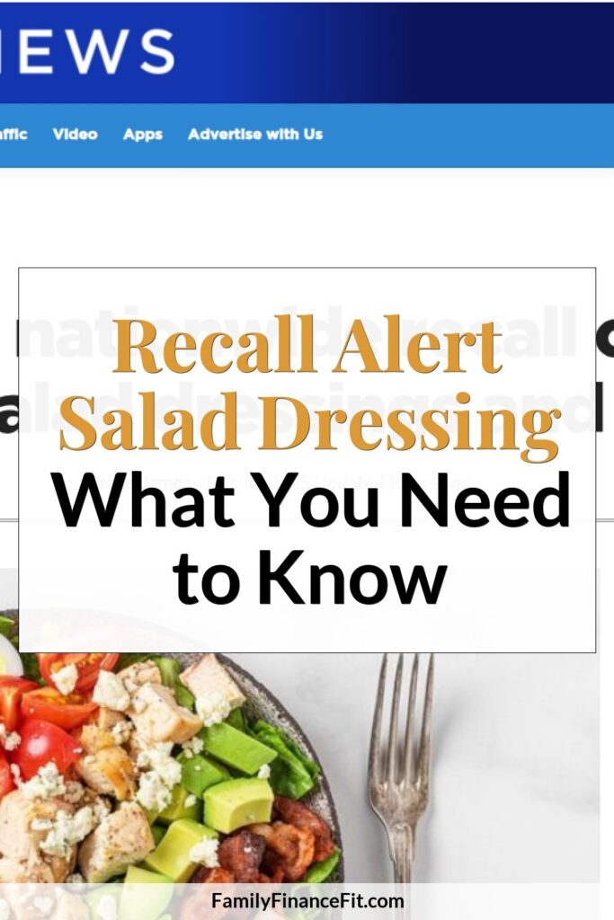 FDA Salad Dressing Plastic Contamination Recall Widens to Thousands of Gallons Nationwide Pinterest Pin Image