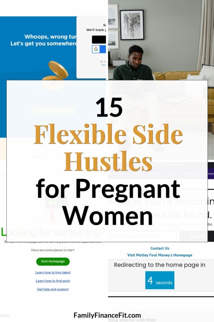 Flexible Jobs for Pregnant Women: Smart Side Hustles and Income Ideas Pinterest Pin Image