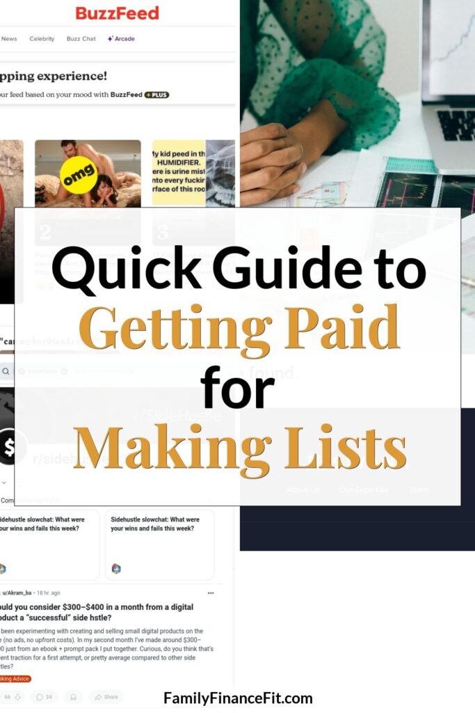 How to Get Paid to Make Lists: A Step-by-Step Side Hustle Guide Pinterest Pin Image