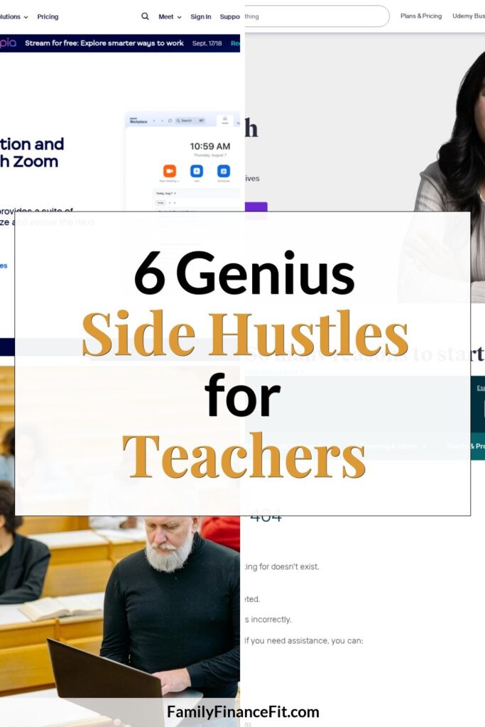 How to Make Money as a Teacher: Six Practical Side Hustles Pinterest Pin Image