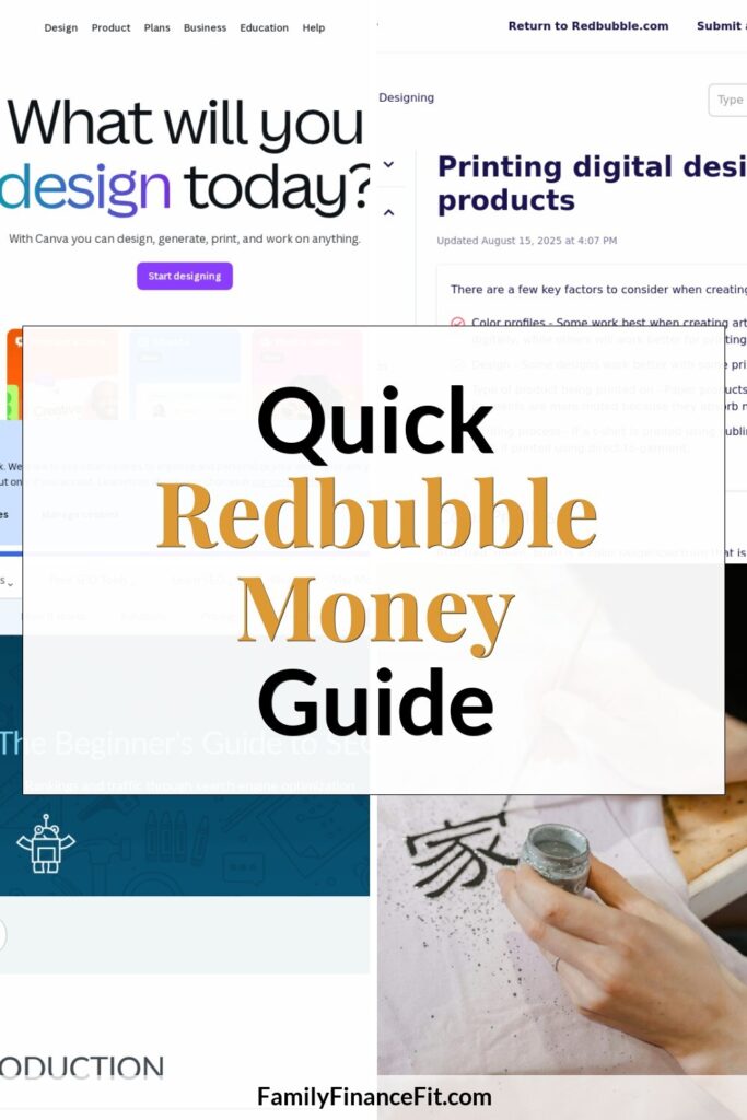 How to Make Money on Redbubble: A Practical Step-by-Step Guide Pinterest Pin Image