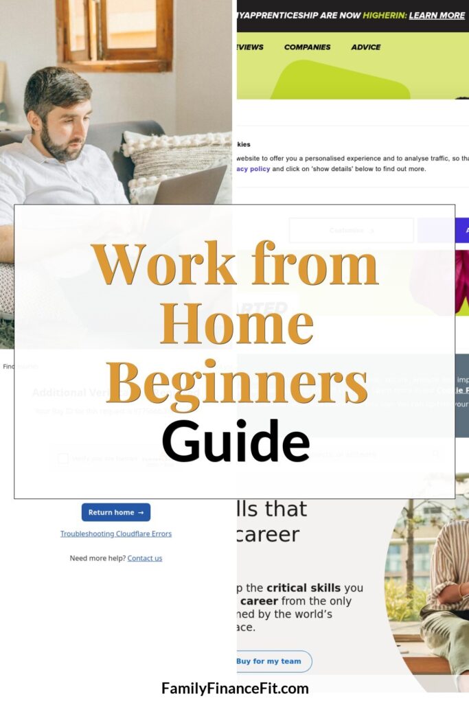 How to Work from Home With No Experience: A Flexible Guide to Earning Online Pinterest Pin Image