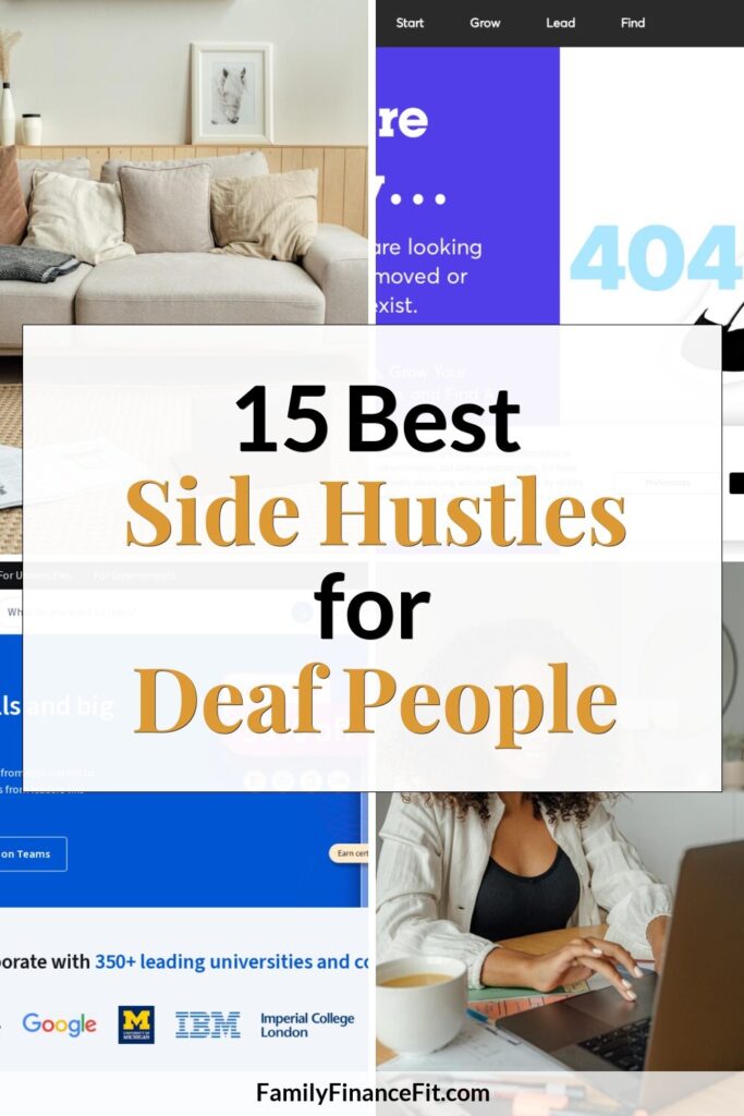 Jobs for Deaf People: Side Hustles and Financial Opportunities Pinterest Pin Image
