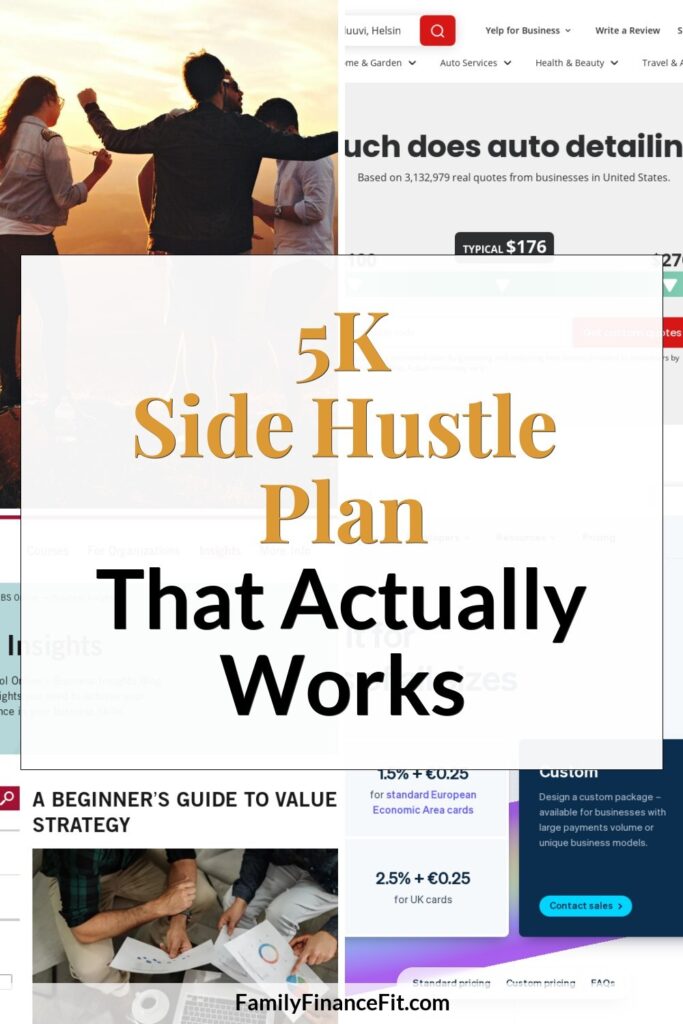 Make $5,000 in a Month: A Flexible, Real-World Plan for Side Hustlers Pinterest Pin Image