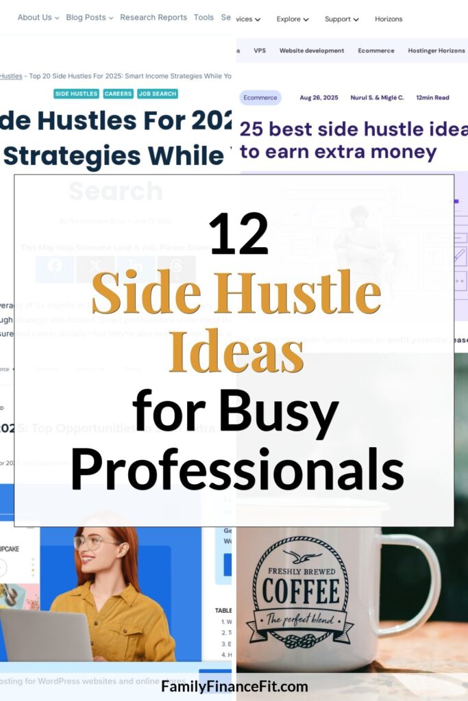 Side Hustles for Full Time Workers Pinterest Pin Image