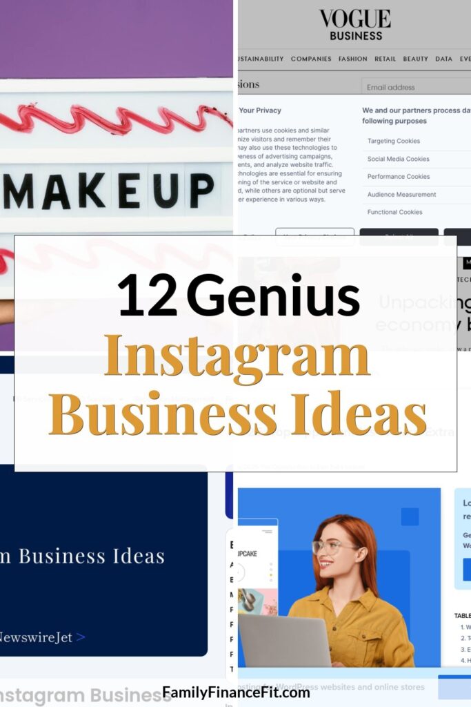 12 Business Ideas for Instagram to Fuel Your Online Venture Pinterest Pin Image