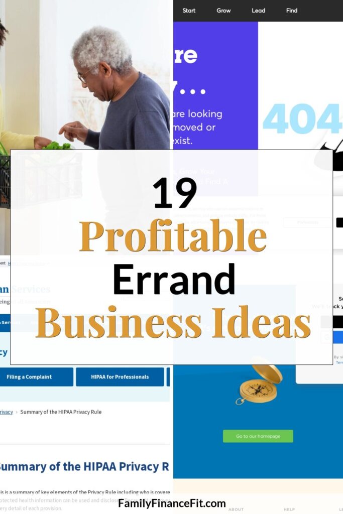19 Profitable Business Ideas for Running Errands Pinterest Pin Image