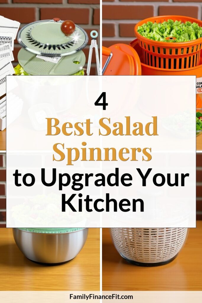 4 Best Salad Spinners Pinterest Pin Image