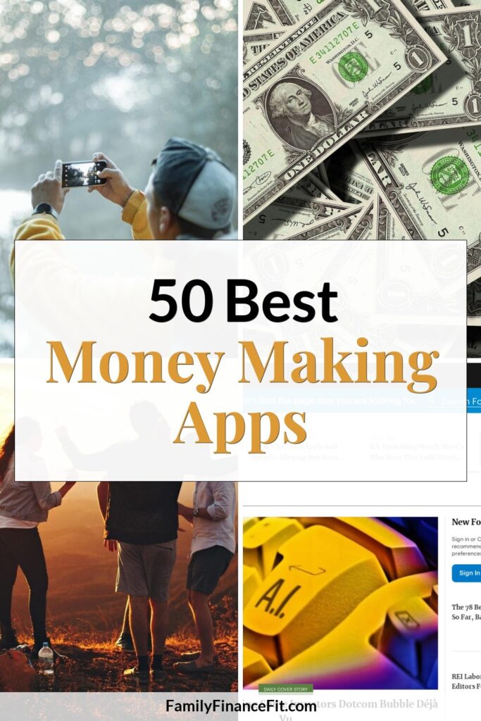 50 Apps to Make Money Online: Your Essential Guide to Top Side Hustles Pinterest Pin Image