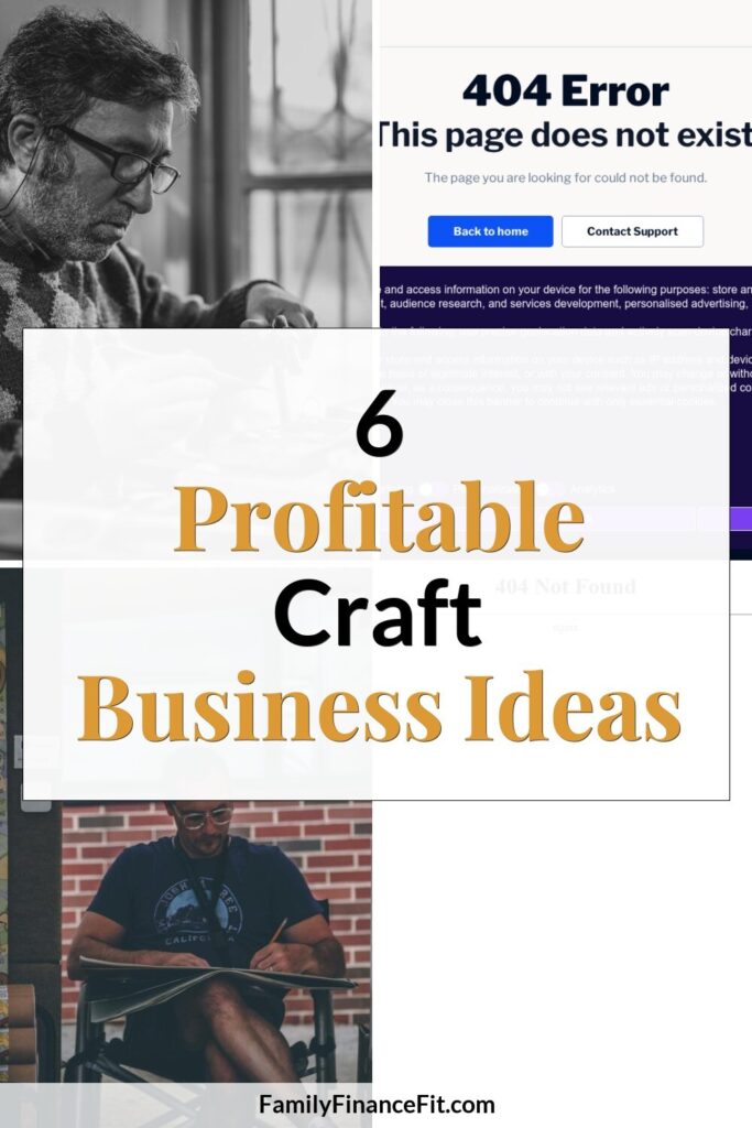 6 Profitable Craft Business Ideas to Turn Your Creativity Into Cash Pinterest Pin Image
