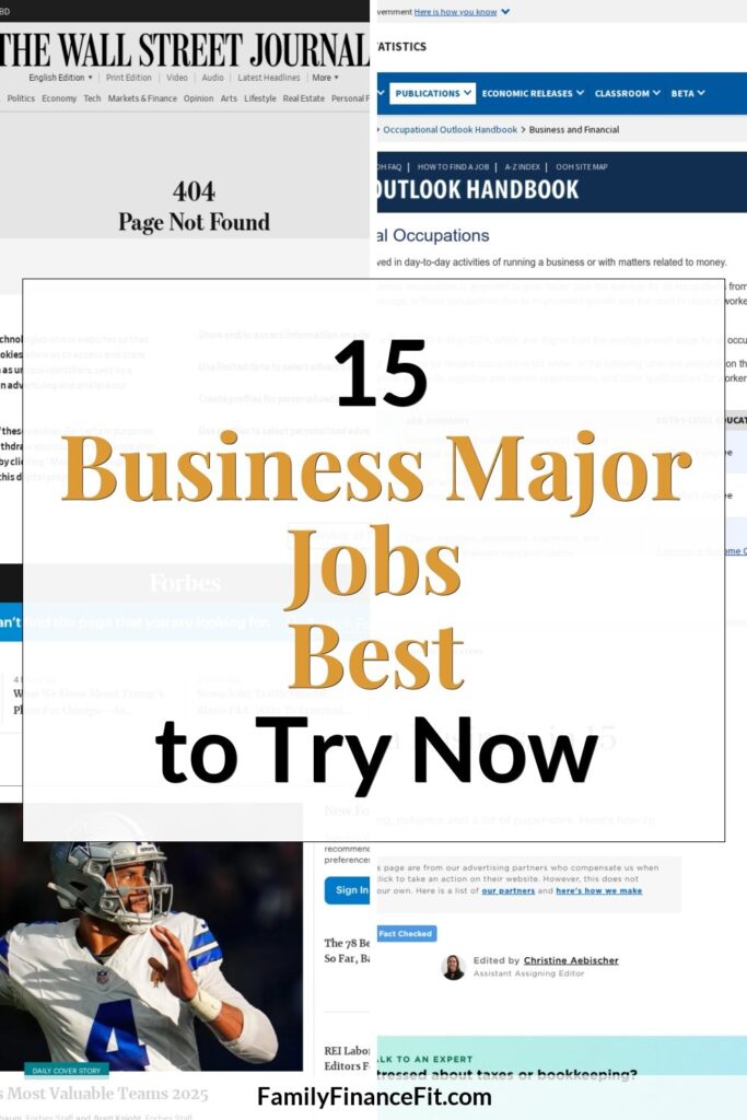 Best Jobs for Business Majors: Flexible Paths to Earn and Thrive Pinterest Pin Image