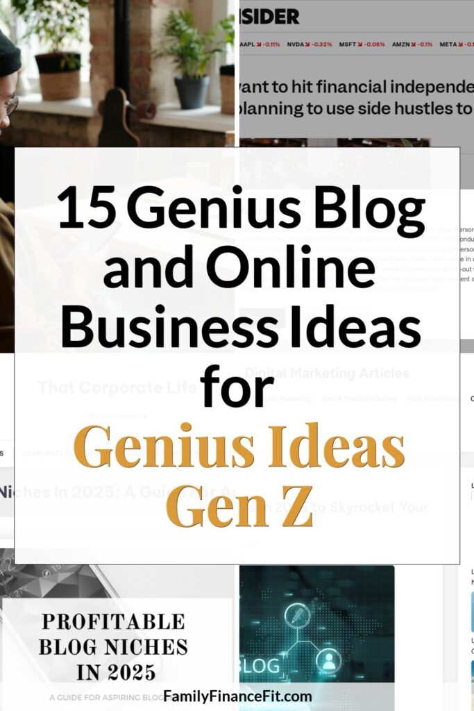 Business Ideas for Gen Z in Blogging & Online Business Pinterest Pin Image