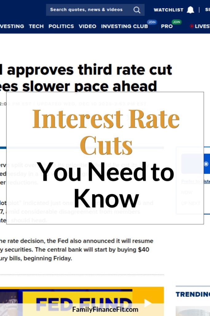 Federal Reserve third interest rate cut triggers debate over economic outlook Pinterest Pin Image