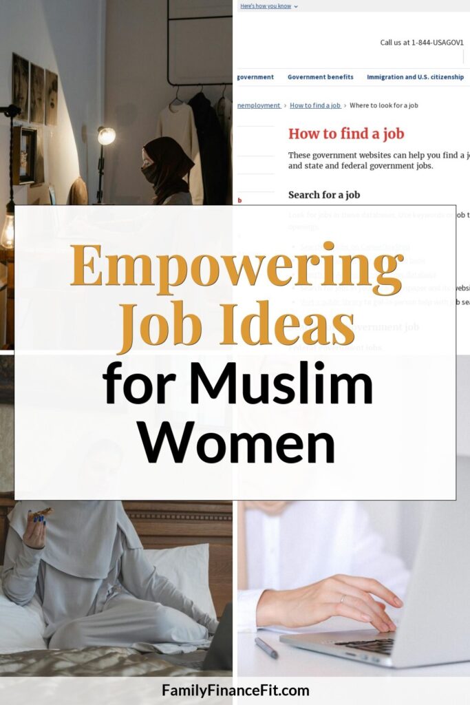 Flexible and Empowering Jobs for Muslim Women: Building Income on Your Terms Pinterest Pin Image