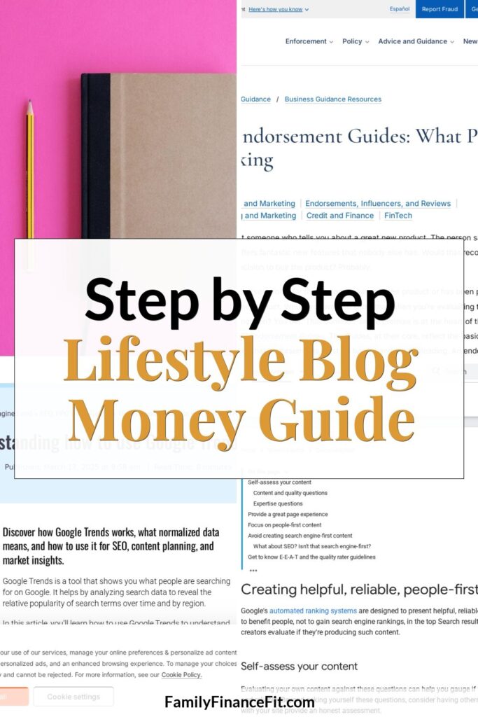 How Lifestyle Blogs Make Money: A Practical Step by Step Guide Pinterest Pin Image