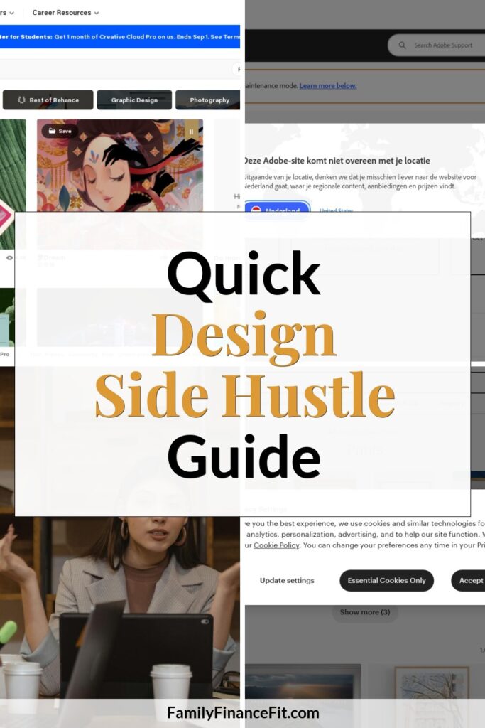 How to Get Paid for Design: Turning Creativity into a Profitable Side Hustle Pinterest Pin Image