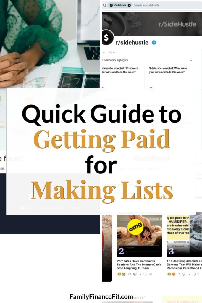 How to Get Paid to Make Lists: A Step-by-Step Side Hustle Guide Pinterest Pin Image