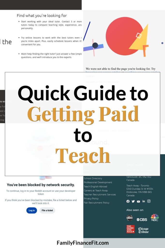 How to Get Paid to Teach: A Step-by-Step Guide for Side Hustlers Pinterest Pin Image
