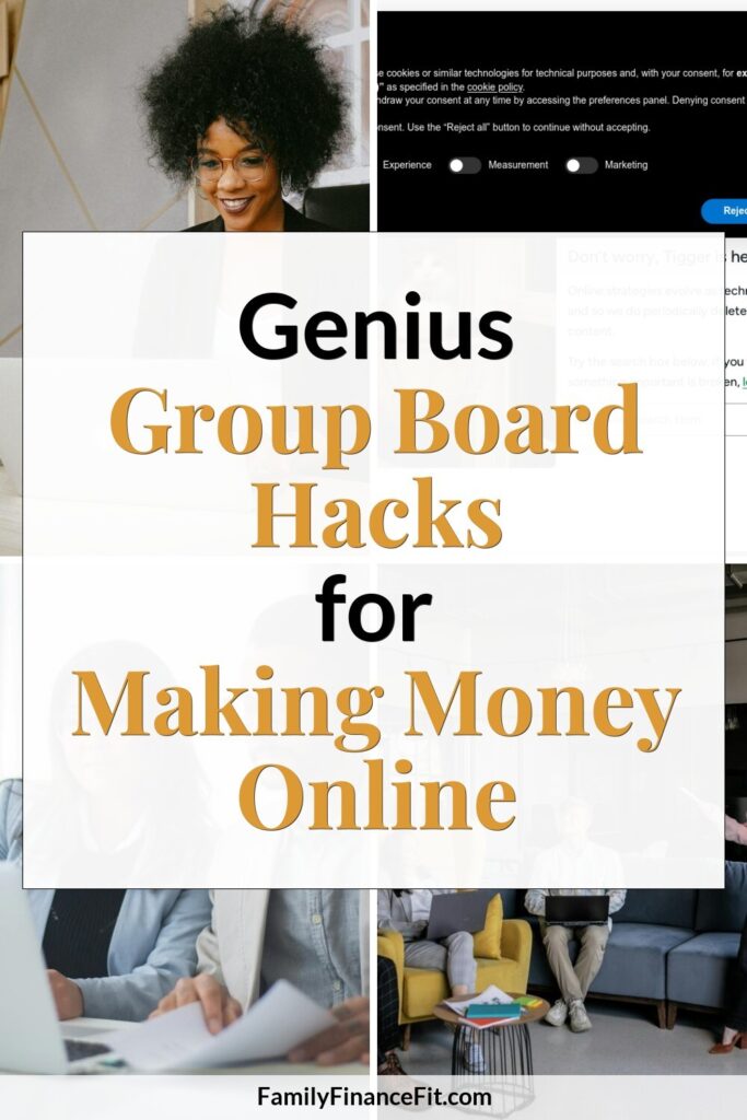 How to Make Money Online with Group Boards for Blogging & Online Business Pinterest Pin Image