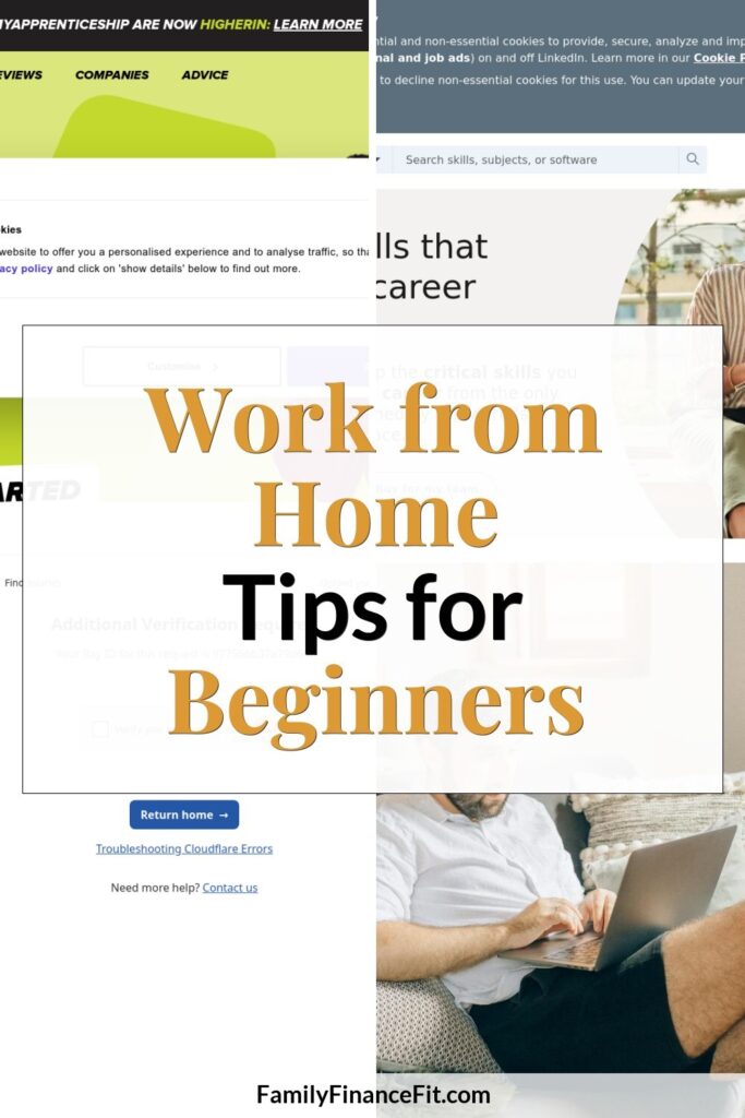 How to Work from Home With No Experience: A Flexible Guide to Earning Online Pinterest Pin Image