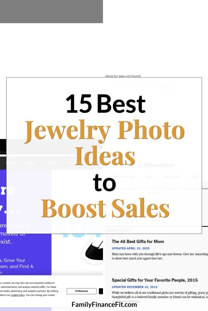 Jewelry Business Photo Ideas: Inspire and Sell Your Creations Pinterest Pin Image
