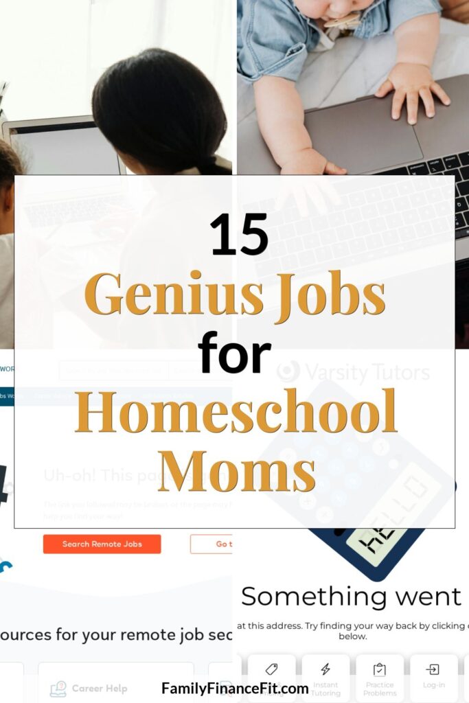 Jobs for Homeschooling Moms: Practical Ideas for Earning from Home Pinterest Pin Image