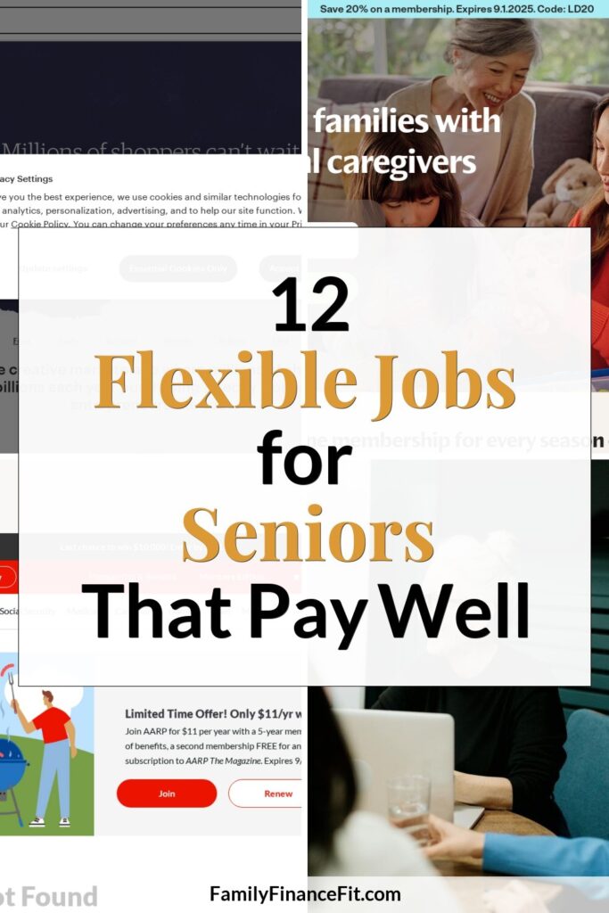 Rewarding Jobs for Seniors: Flexible Ways to Make Money Later in Life Pinterest Pin Image