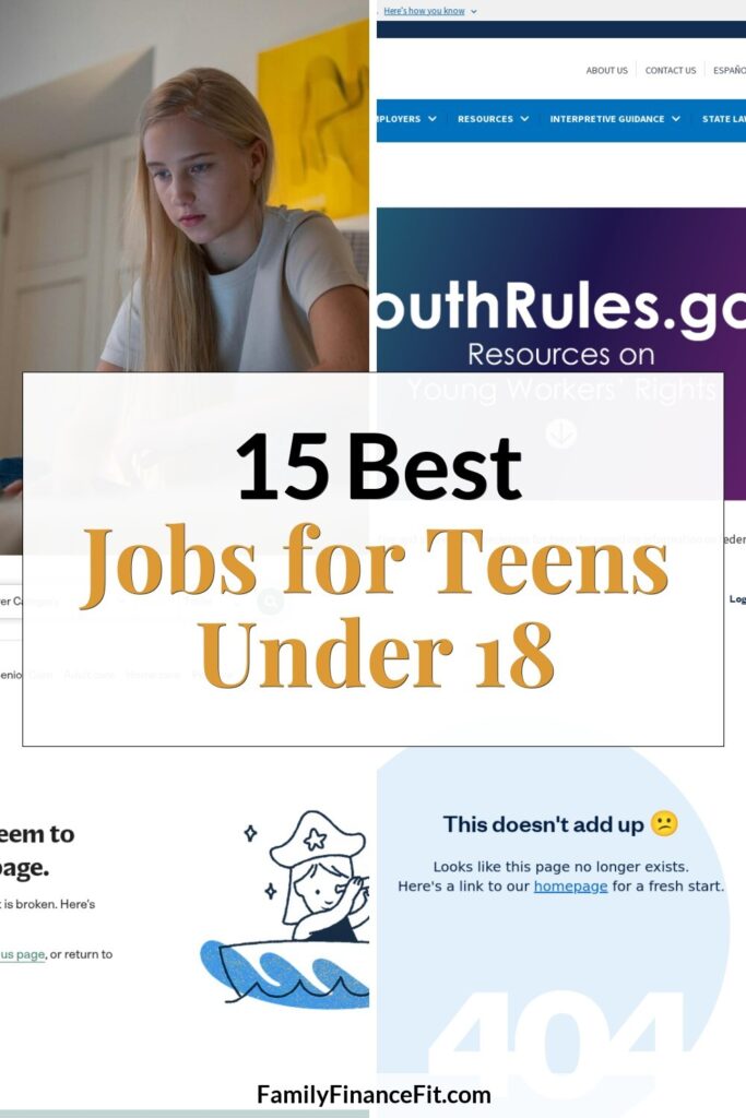 Top Jobs for Under 18: Earning Money Before Adulthood Pinterest Pin Image