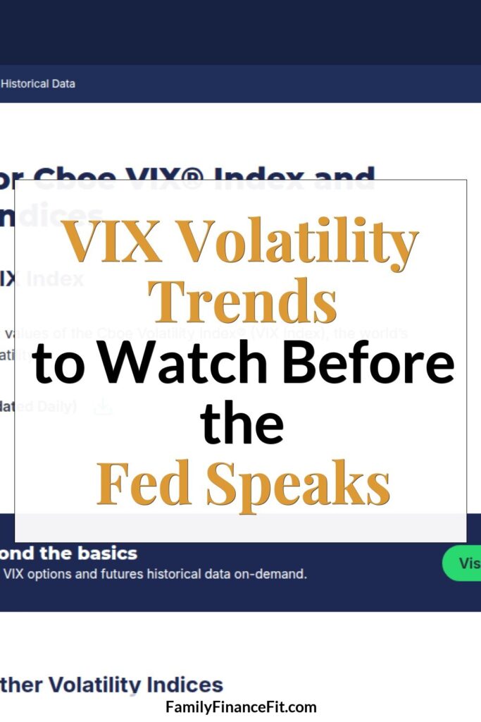 VIX Volatility Index Moves Near One-Week High as Markets Await Fed Decision Pinterest Pin Image