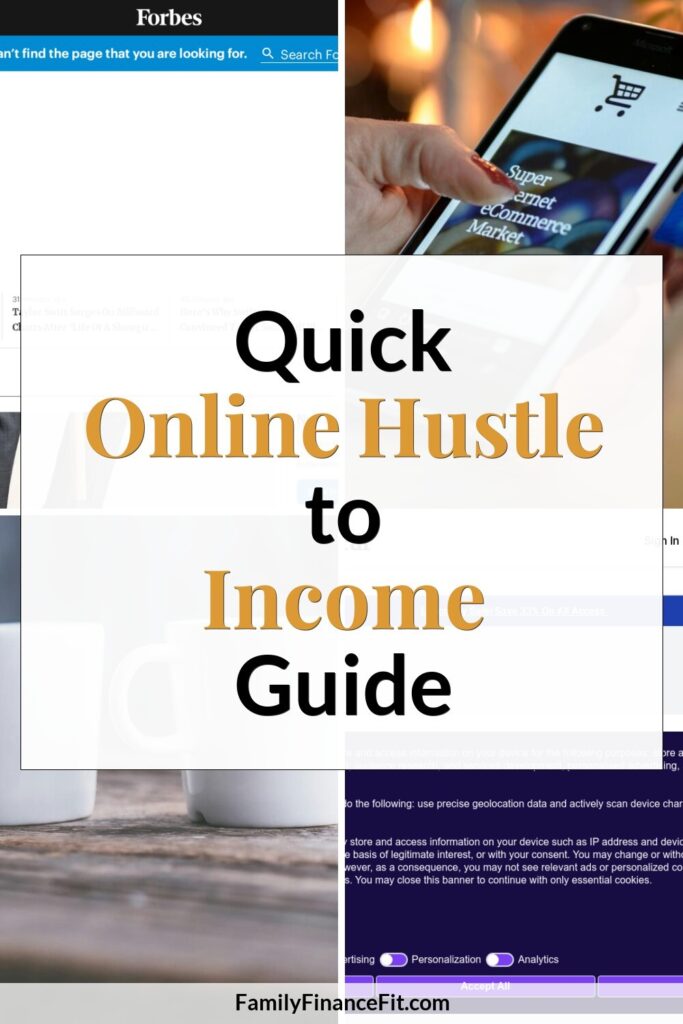 Work Hard, Get Paid: Turning Hustle into Income Online Pinterest Pin Image