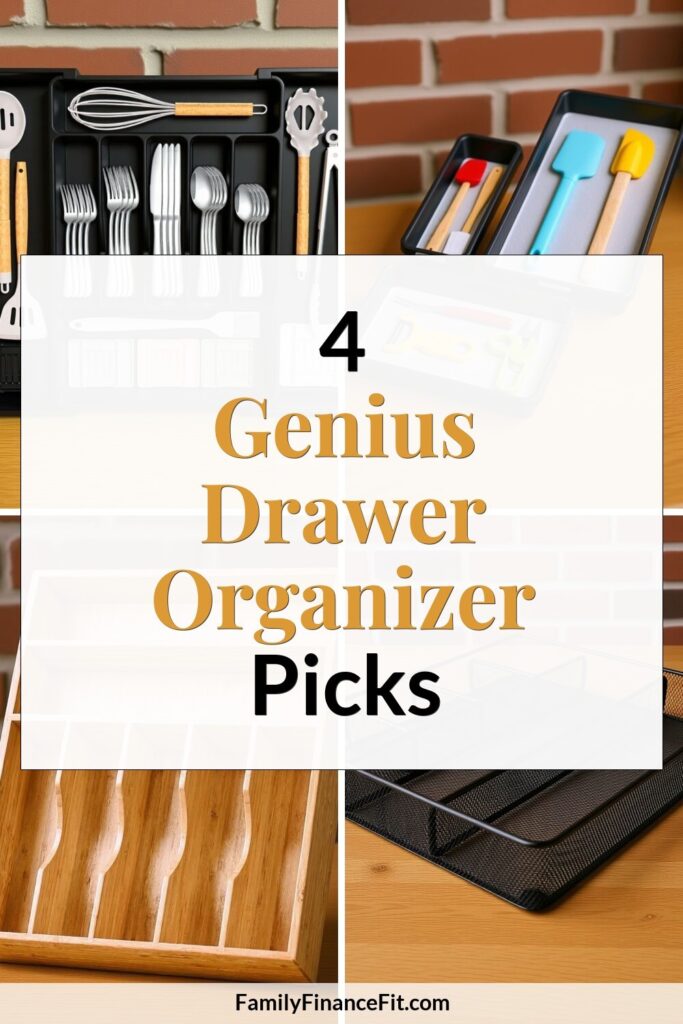 4 Best Drawer Organizers Pinterest Pin Image