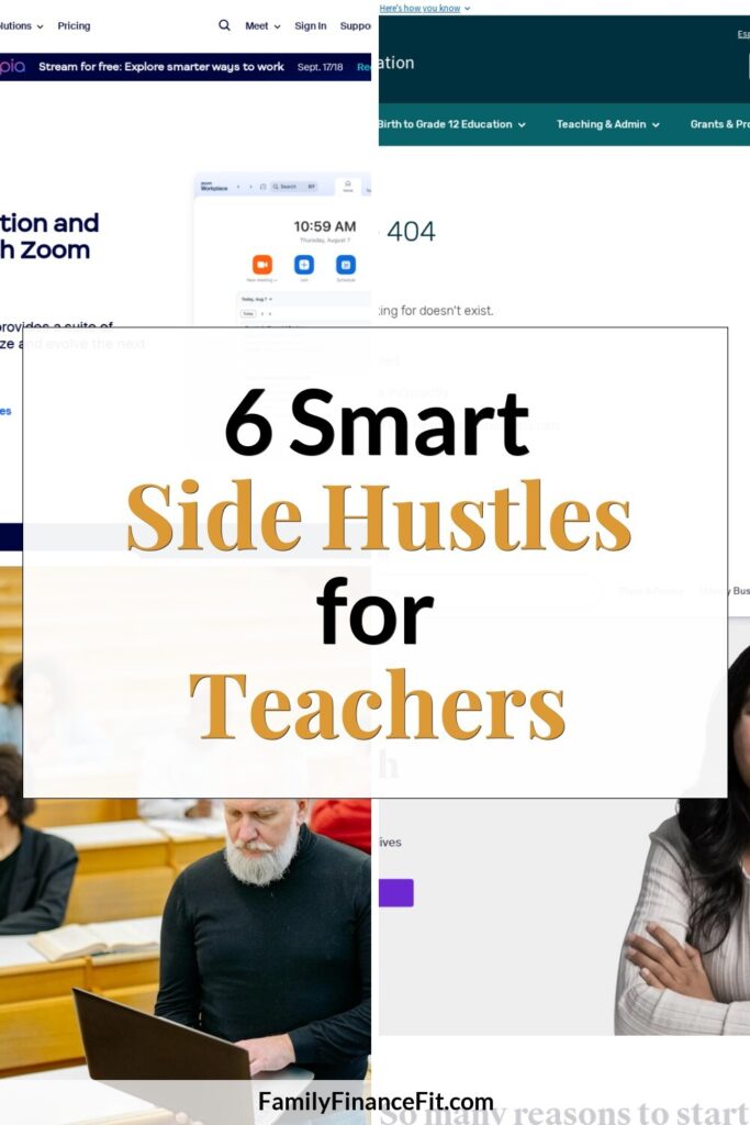 How to Make Money as a Teacher: Six Practical Side Hustles Pinterest Pin Image